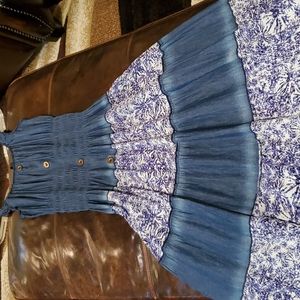 Denning blue dress used.